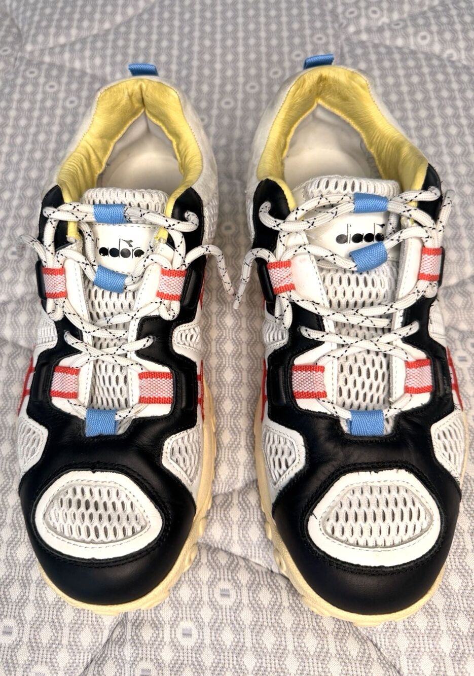 Diadora Trail Running Sneakers Mens 9.5 Womens 11 Chunky Retro Multicolor Shoes